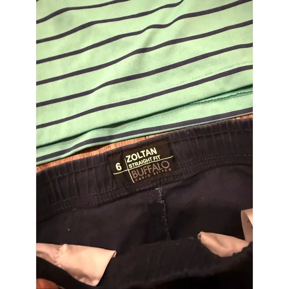 Boys Polo and jogger pant outfit bundle size 6